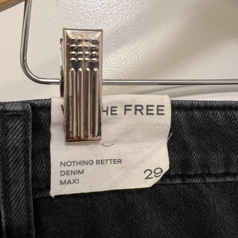 NWT We The Free Women's Nothing Better Denim Maxi Skirt - Picture 12 of 14